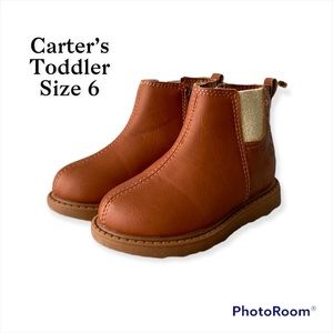 NWOT Carter’s Brown Ankle Boots - Toddler Size 6 M - Excellent Condition - Zip